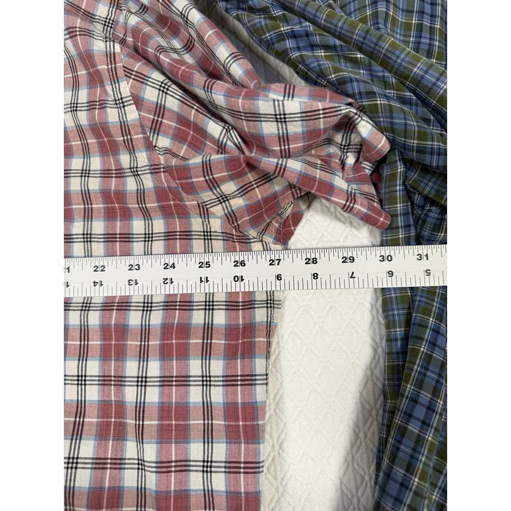 Brooks Brothers 346 Mens XL Short Sleeve Plaid Button Down Shirt Bundle 2 Pack - Picture 5 of 7
